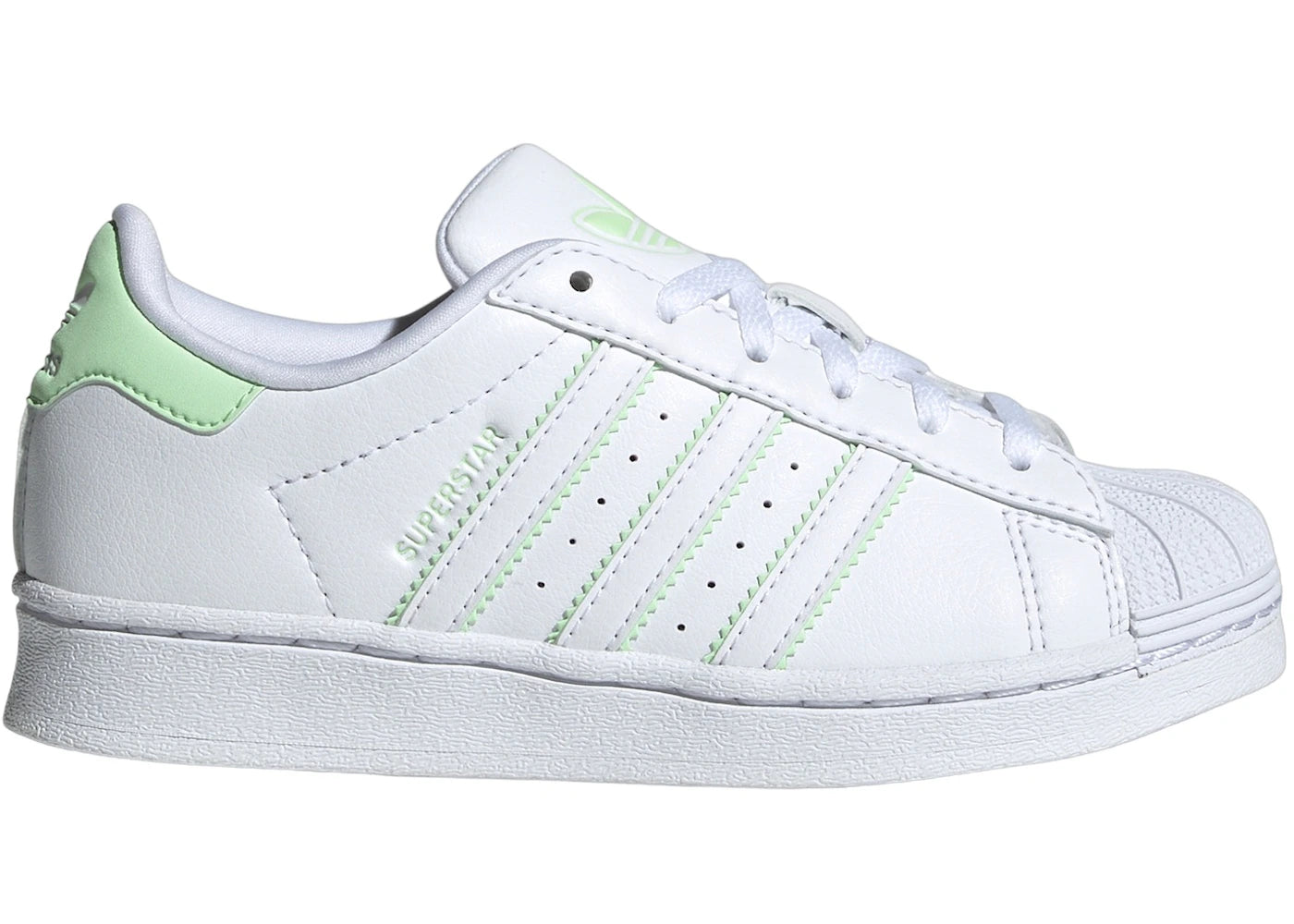adidas Superstar Cloud White Semi Green Spark (PS)