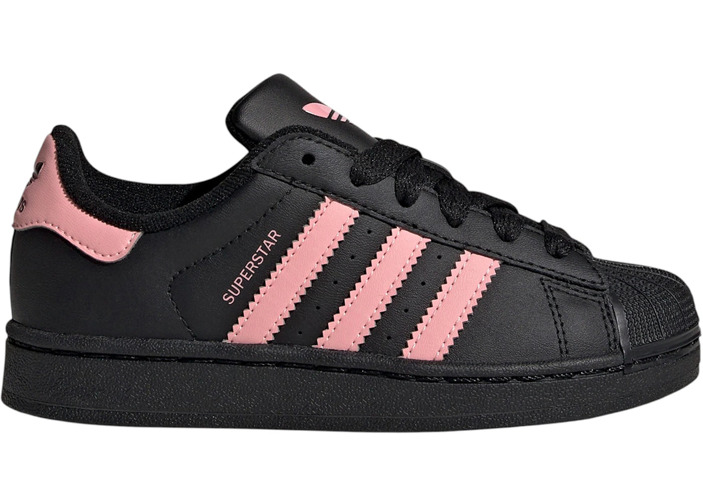 adidas Superstar II Black Glow Pink (PS)