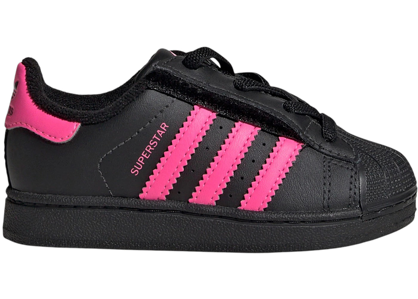 adidas Superstar II Comfort Closure Core Black Lucid Pink (TD)