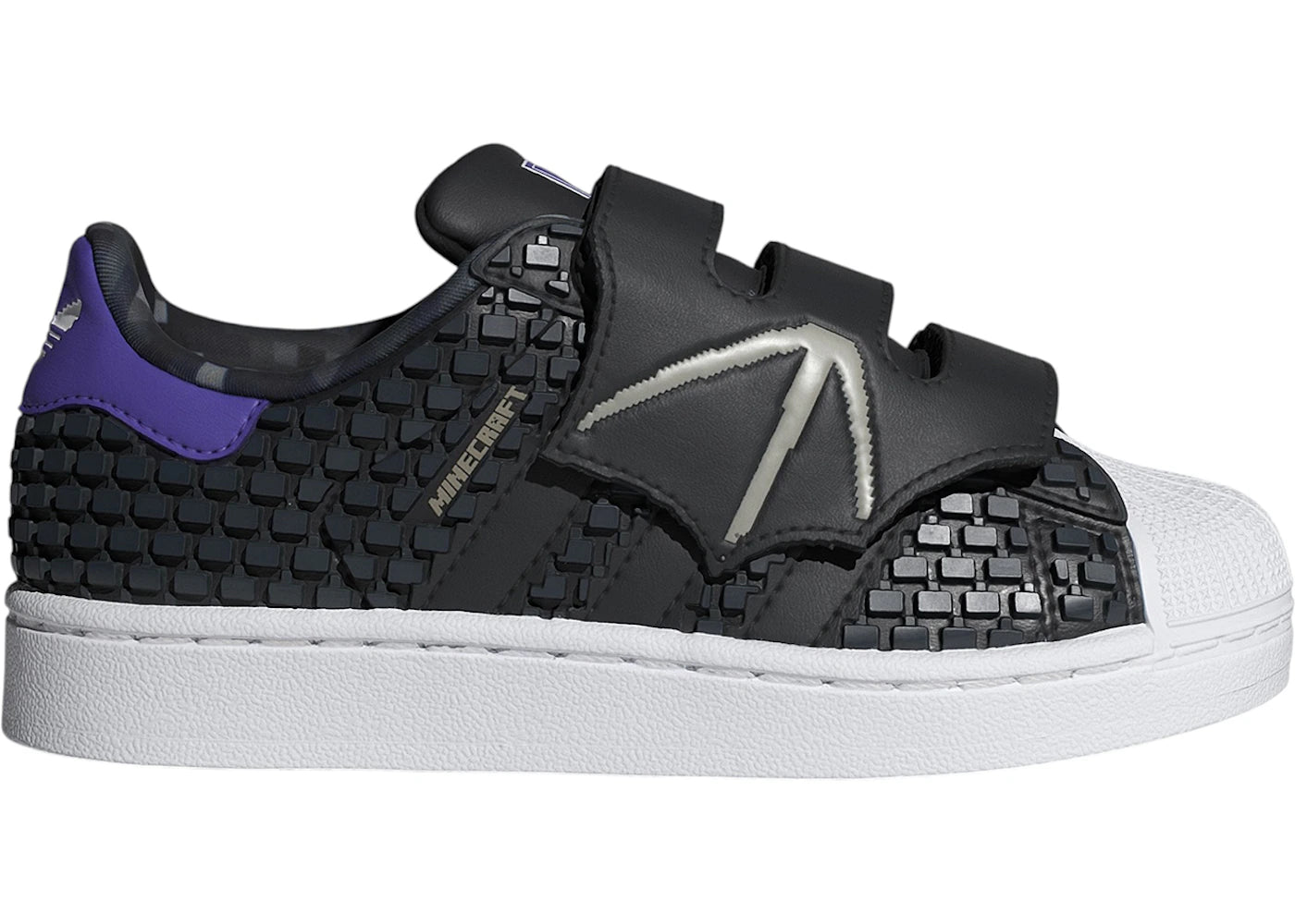 adidas Superstar II Comfort Closure Minecraft Black Cloud White (PS)