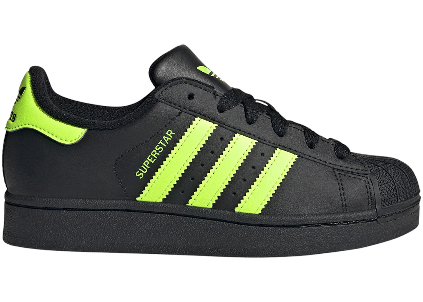 adidas Superstar II Core Black Signal Green (GS)