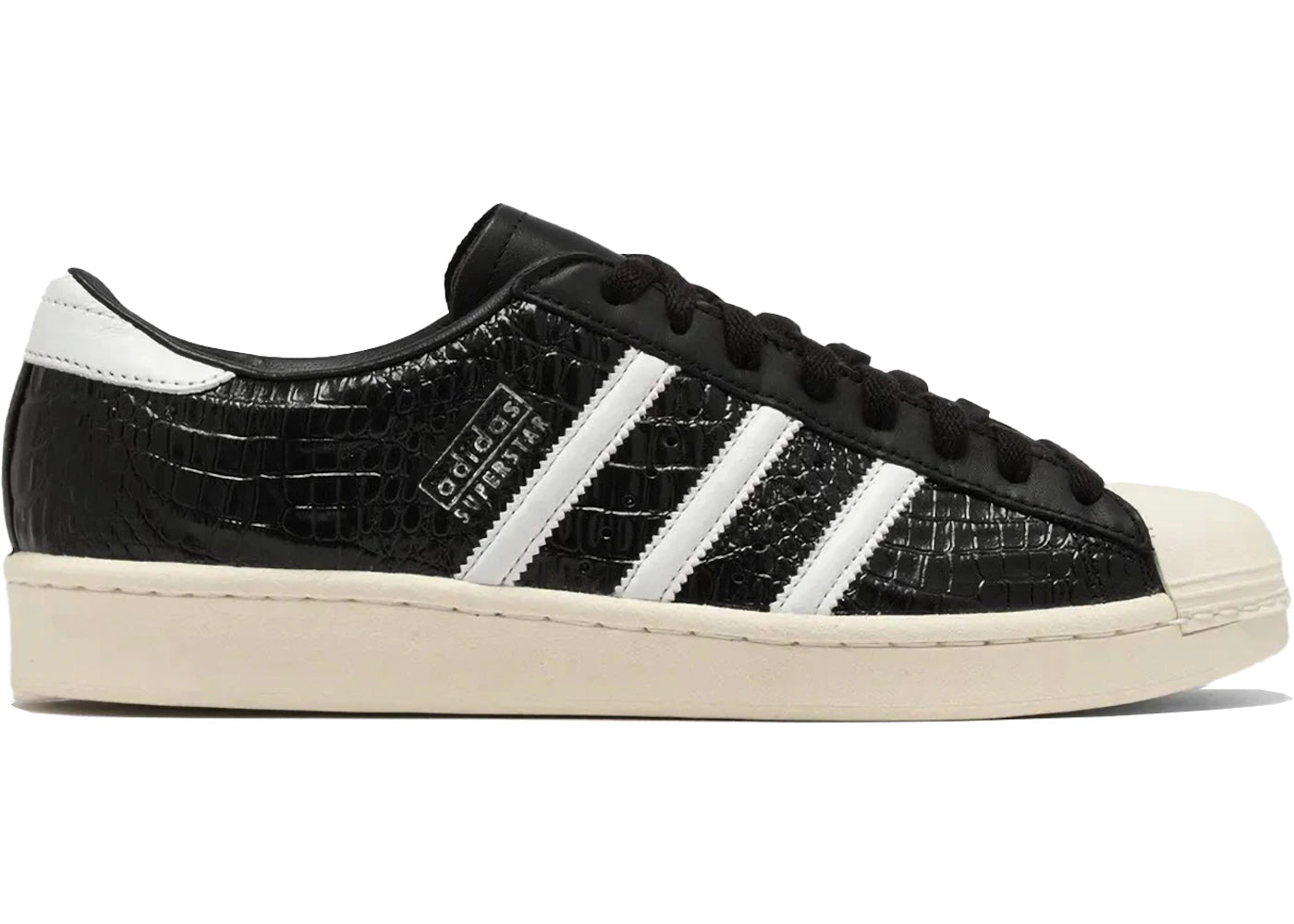 adidas Superstar Vintage Black White Croc (Women's)