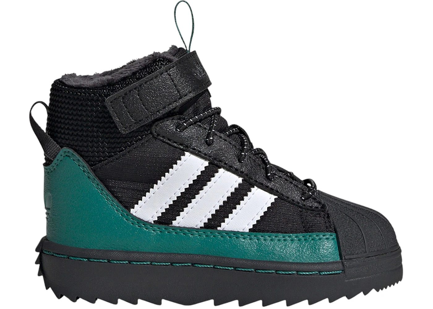 adidas Superstar Winter Trek Core Black Cloud White Active Green (TD)