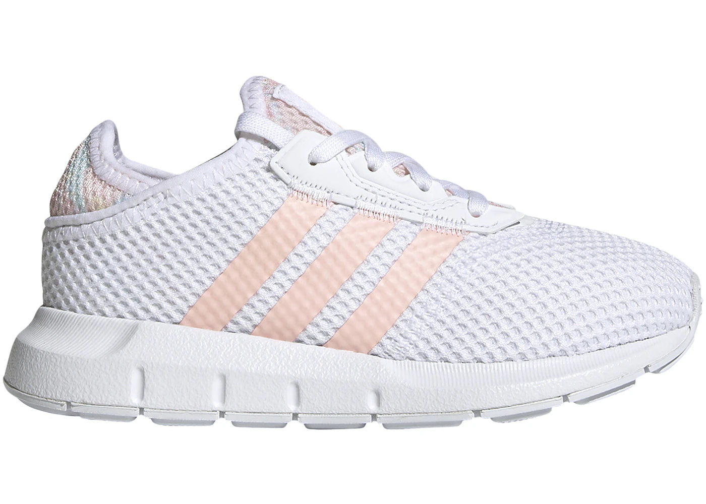 adidas Swift Run Cloud White Haze Coral Easy Yellow (PS)