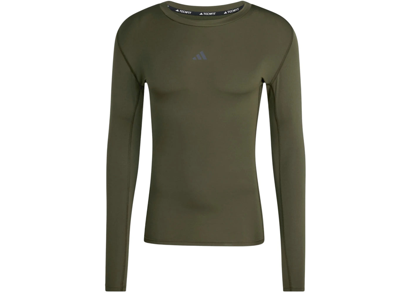adidas Techfit Compression Long Sleeve Tee Night Cargo
