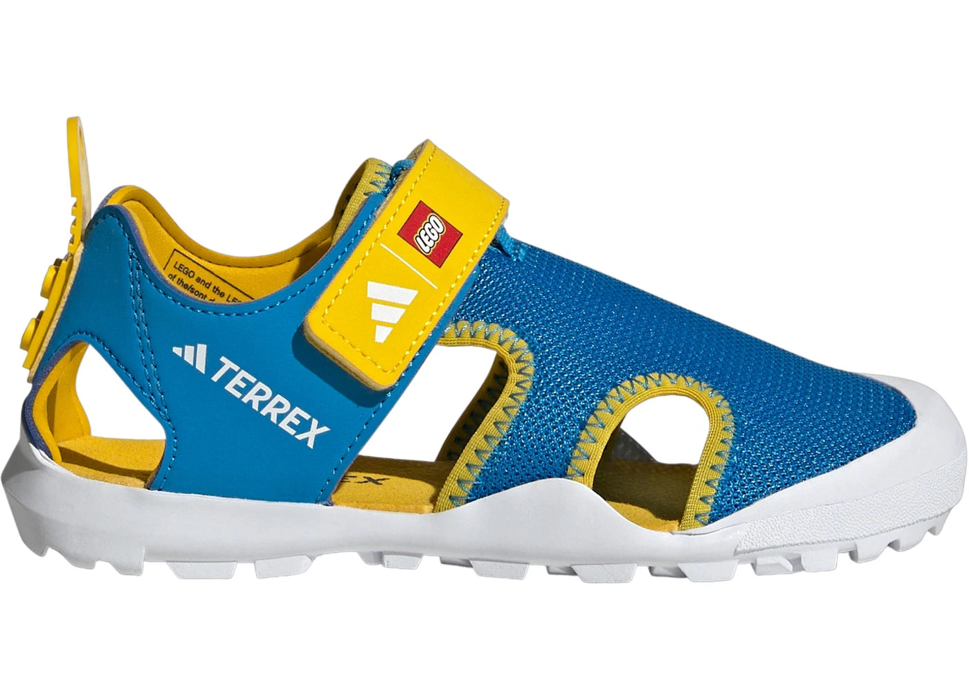 adidas Terrex Captain Toey Sandals LEGO Bright Blue Cloud White Eqt Yellow (GS)