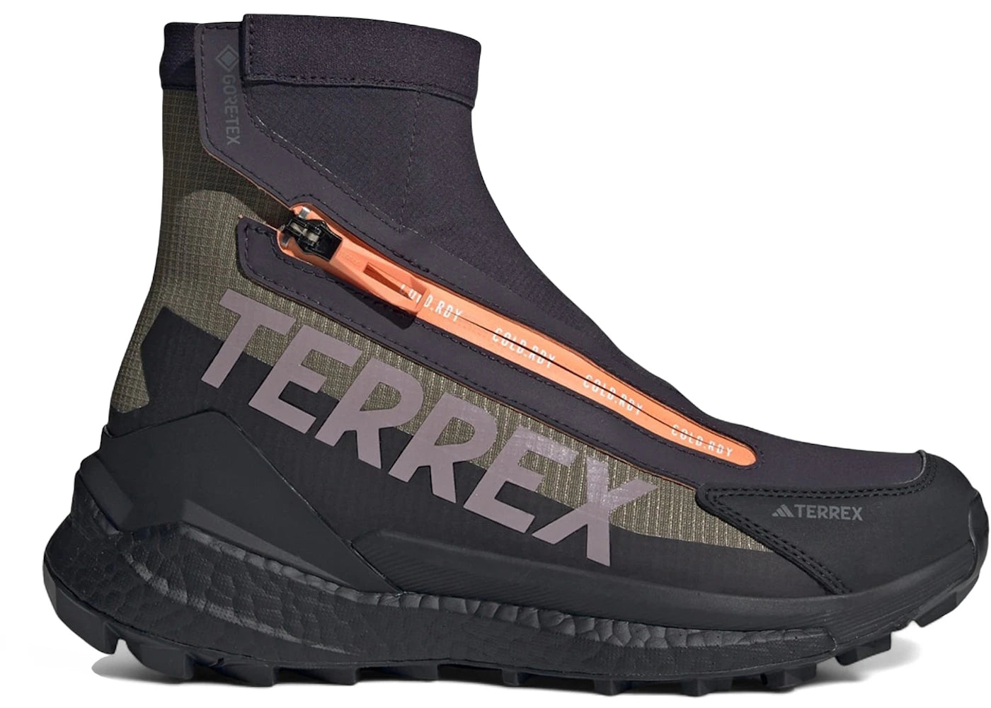 adidas Terrex Free Hiker 2 Cold.RDY Gore-Tex Black Olive Strata Amber (Women's)