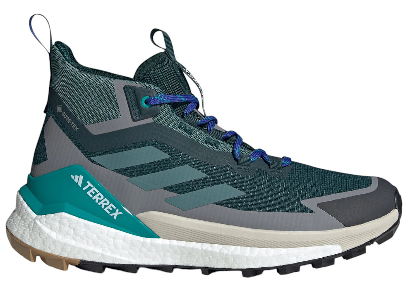 adidas Terrex Free Hiker 2.0 Gore-Tex Aurora Ivy Preloved Teal Grey Three