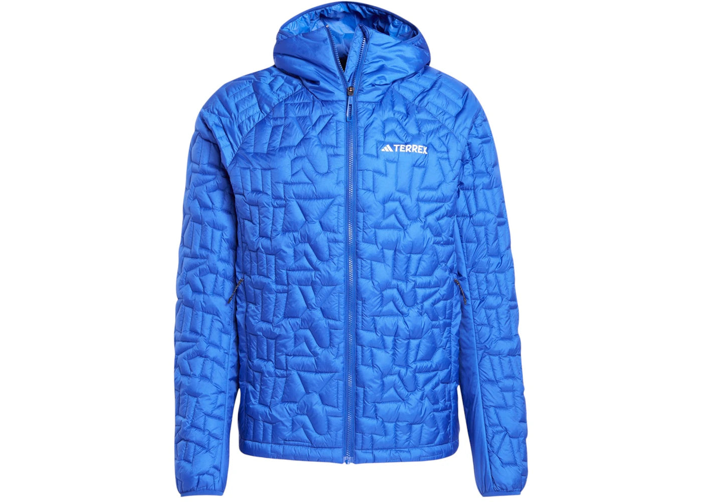 adidas Terrex Xperior Primaloft Loose Fill Insulated Hooded Jacket Semi Lucid Blue