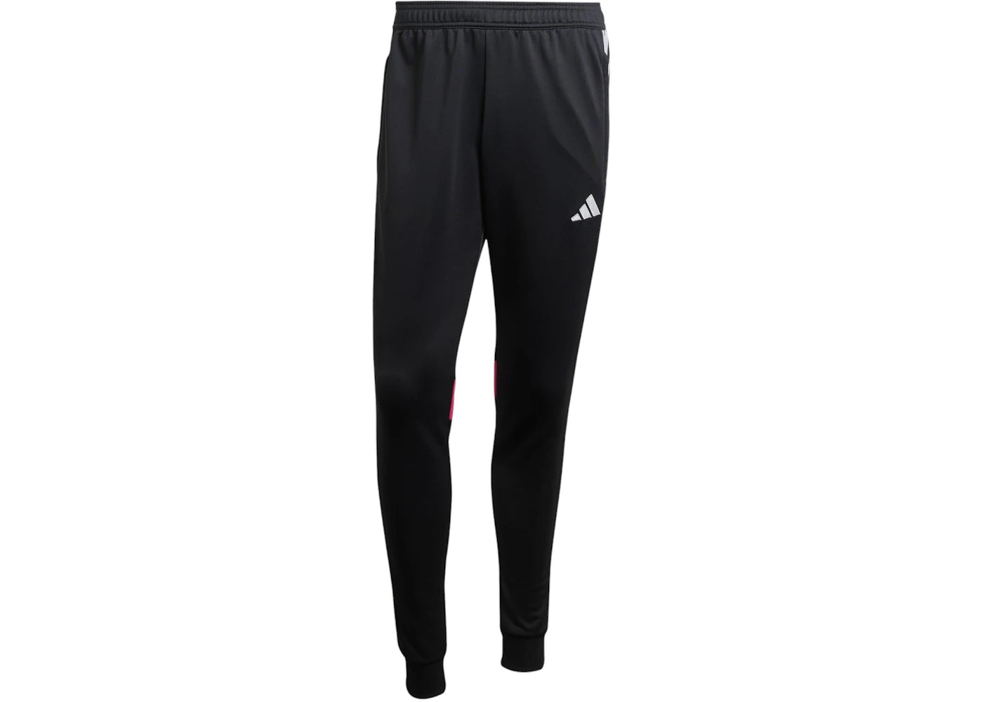 adidas Tiro 25 Essentials Sweat Tracksuit Bottoms Black/Clear Grey/Real Magenta