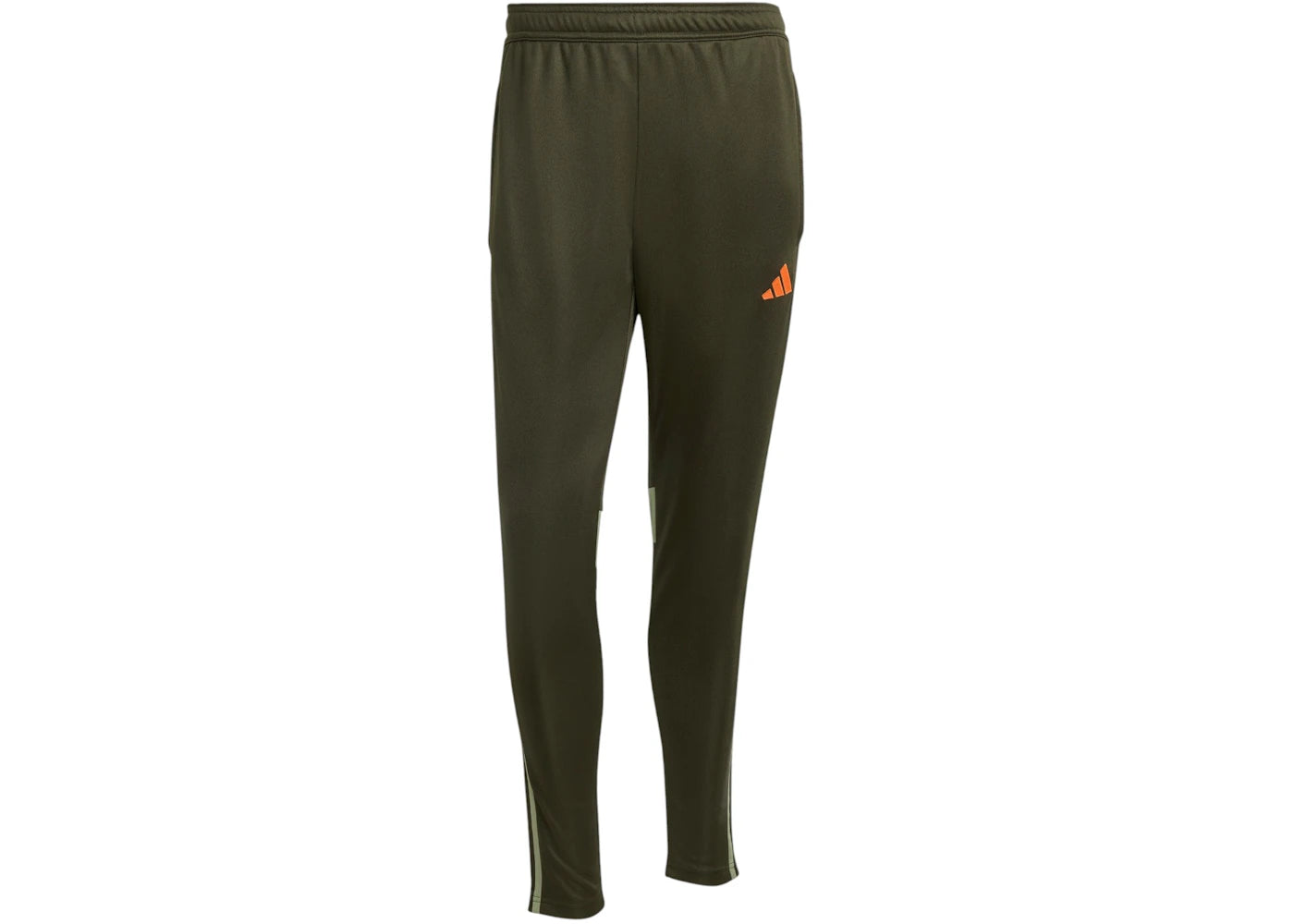 adidas Tiro 25 Essentials Tracksuit Pants Night Cargo Tent Green Impact Orange