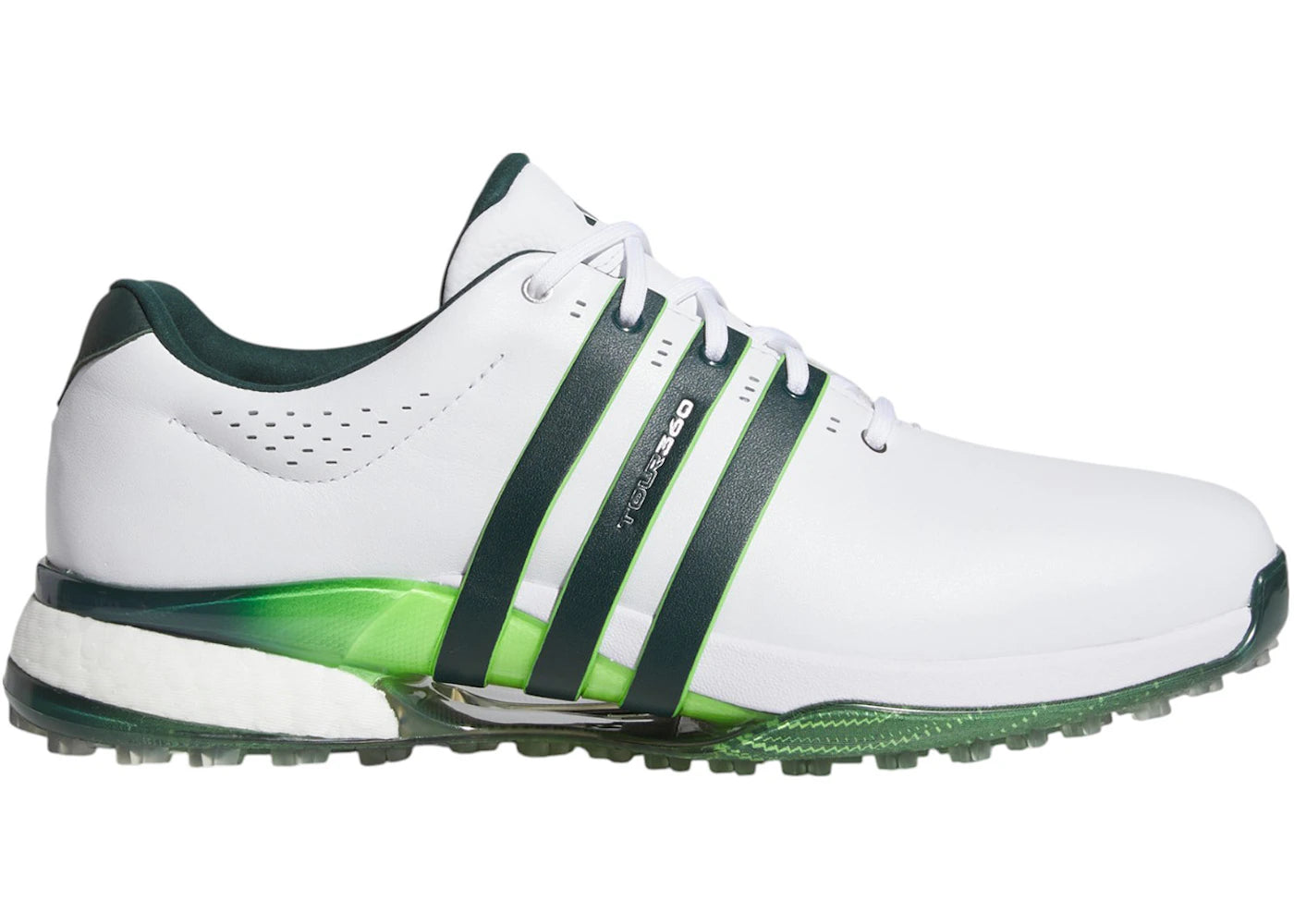 adidas Tour360 25 Spikeless Golf Cloud White Aurora Ivy Lime Burst