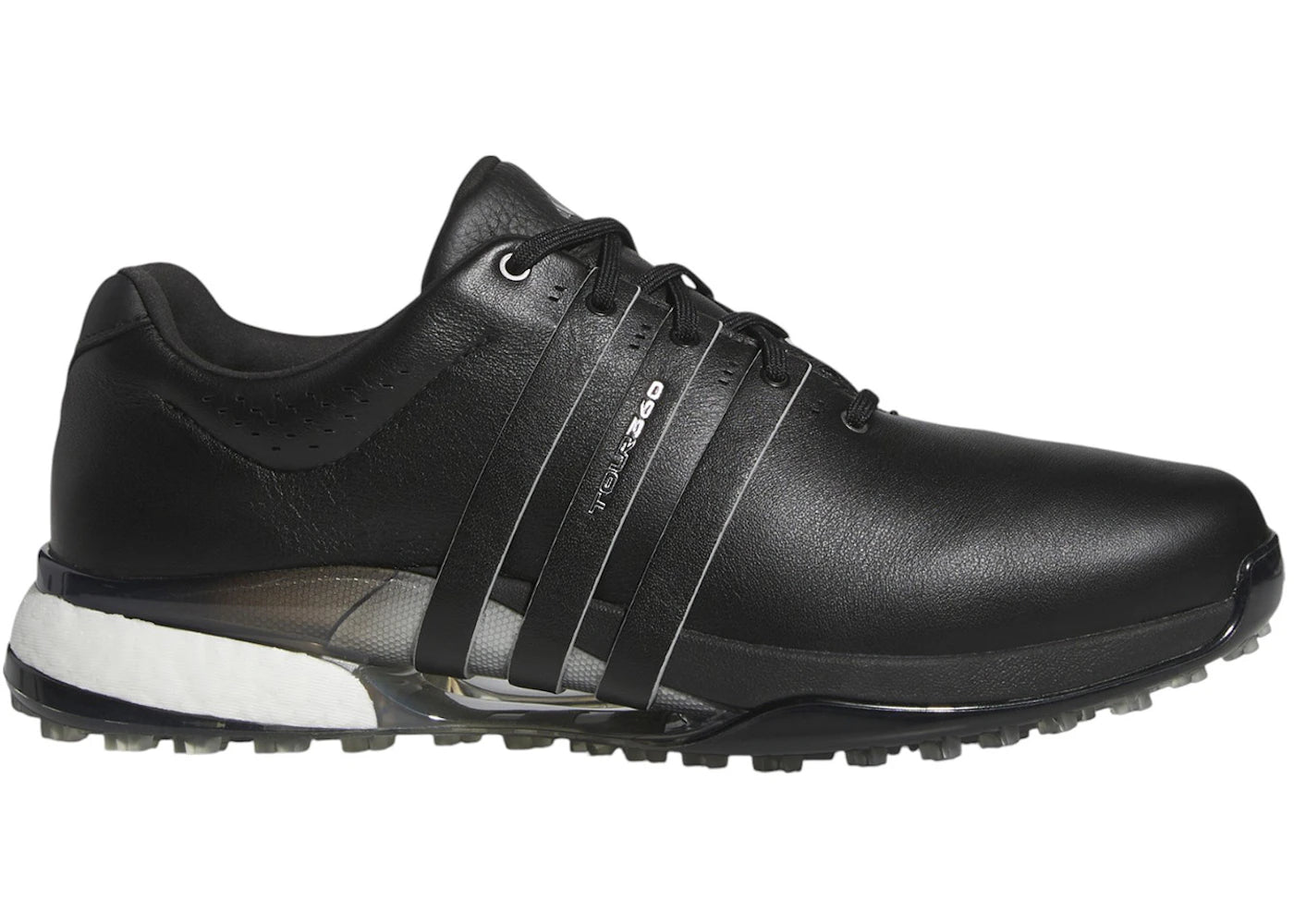 adidas Tour360 25 Spikeless Golf Core Black Silver Metallic