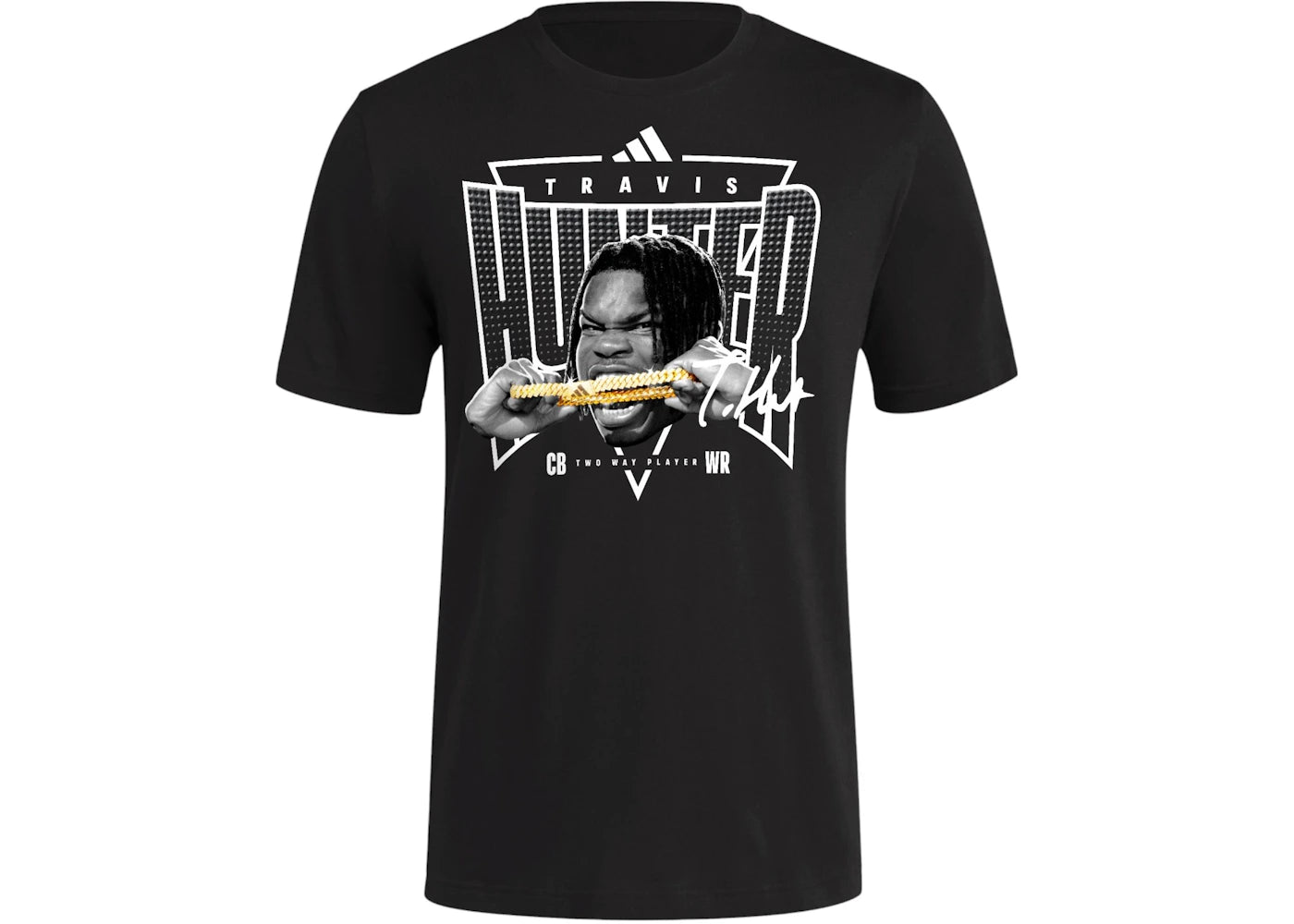 adidas Travis Hunter Gold Chain Tee Black/Branded-Add-M10