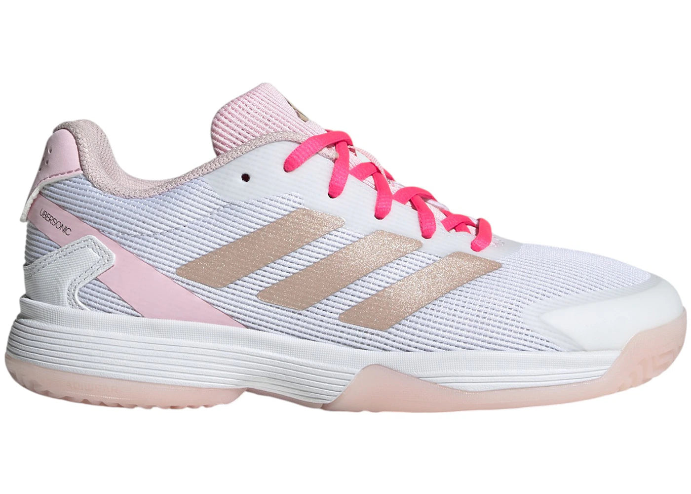adidas Ubersonic Off White Silver Metallic Powder Plum (GS)