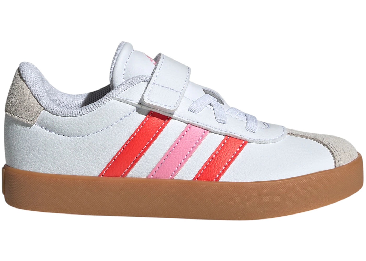 adidas VL Court 3.0 Cloud White Bright Red Bliss Pink (PS)