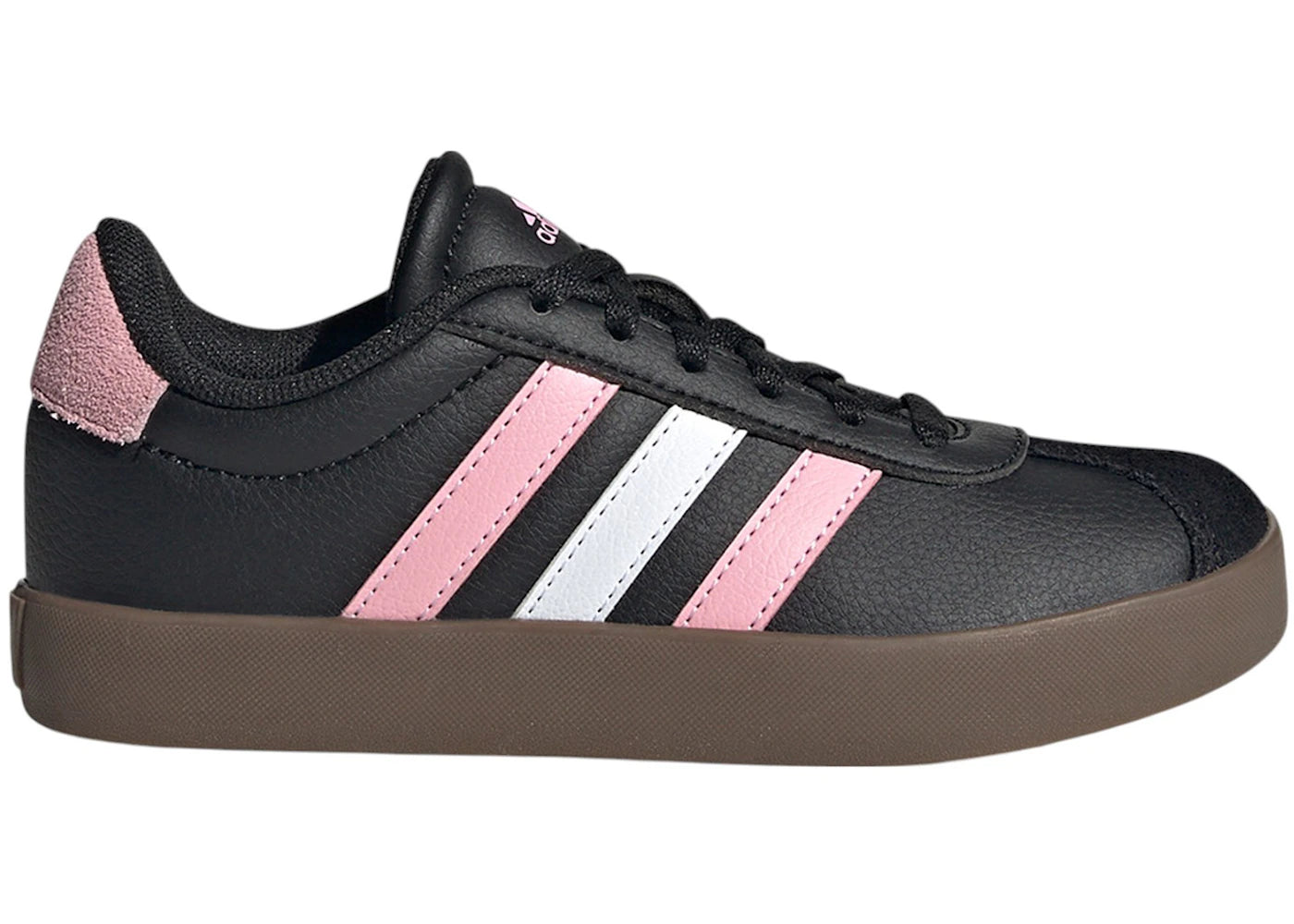 adidas VL Court 3.0 Core Black True Pink Cloud White (GS)