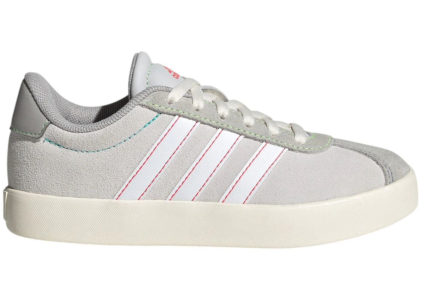 adidas VL Court 3.0 Dash Grey Cloud White Lime Burst (GS)