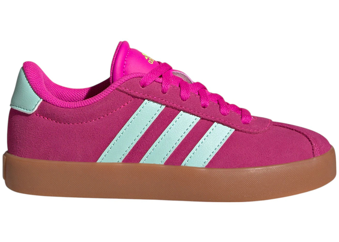 adidas VL Court 3.0 Shock Pink Semi Flash Aqua Lucid Lemon (GS)