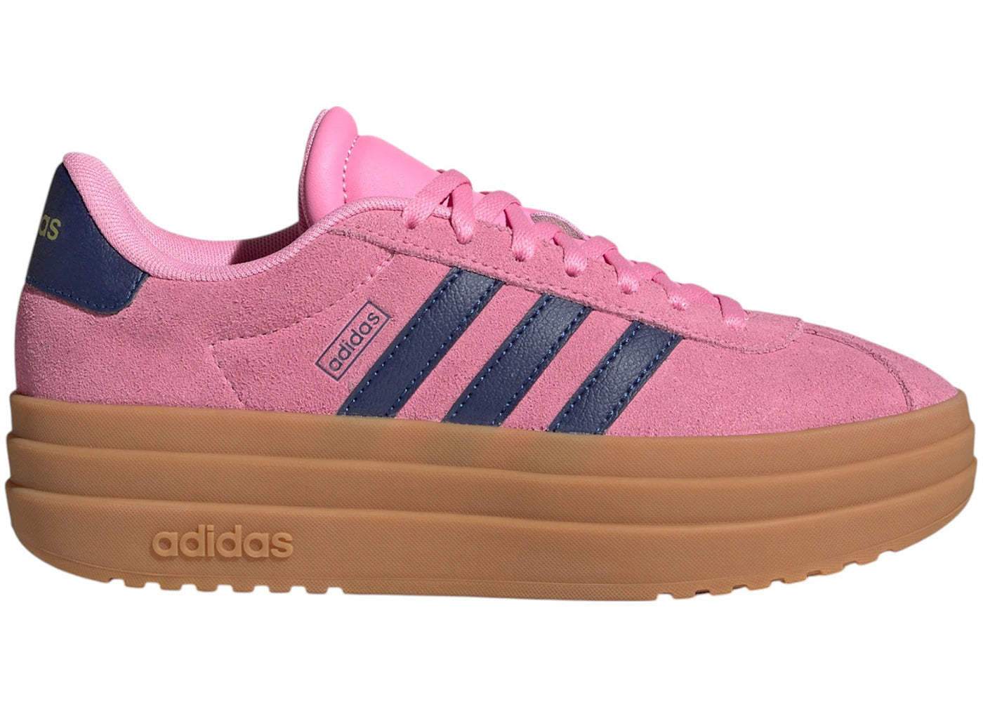 adidas VL Court Bold Bliss Pink Dark Blue Gold Metallic (GS)