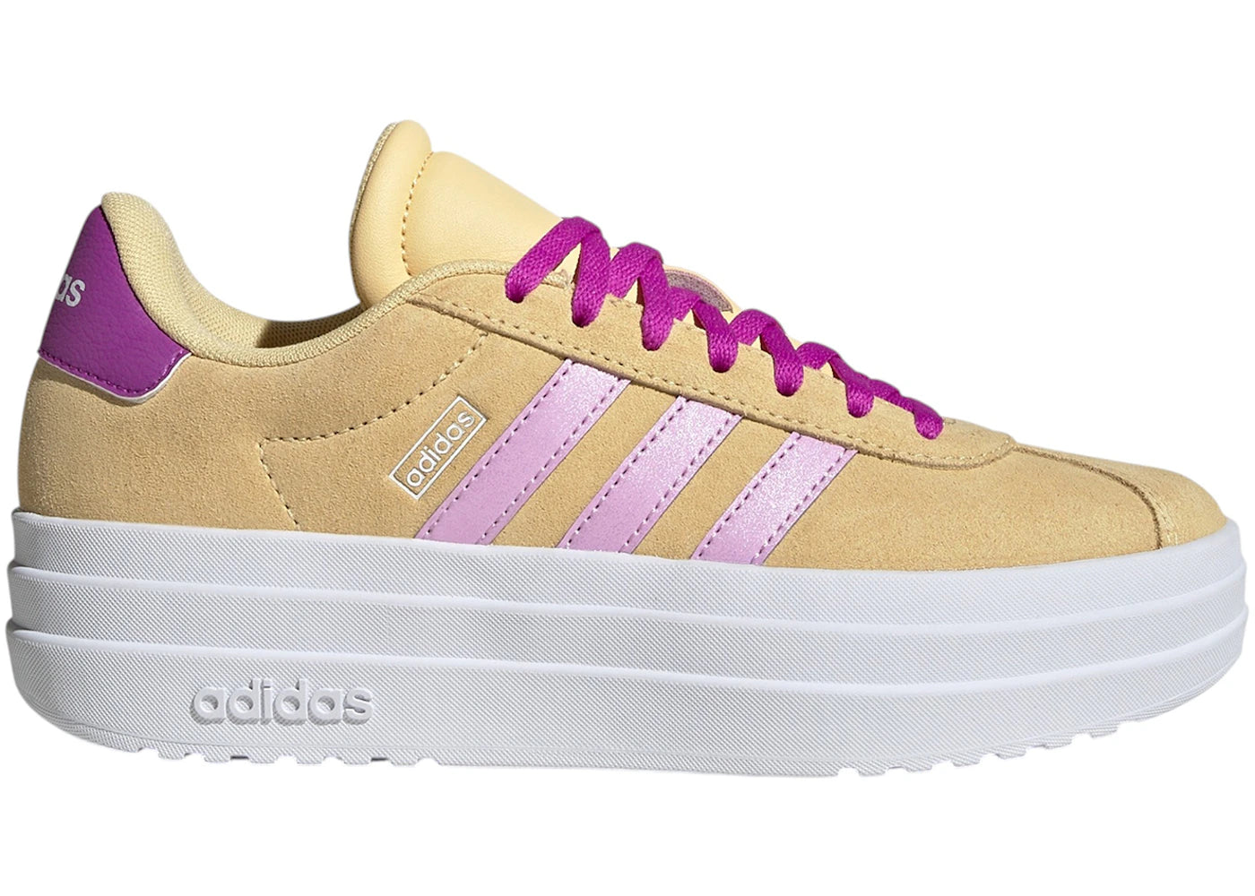 adidas VL Court Bold Orange Tint Bliss Lilac (GS)