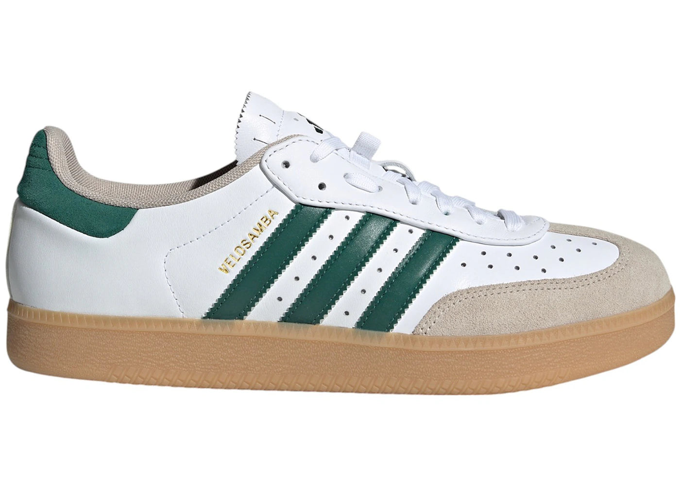 adidas Velosamba Leather Cloud White Collegiate Green Wonder Beige