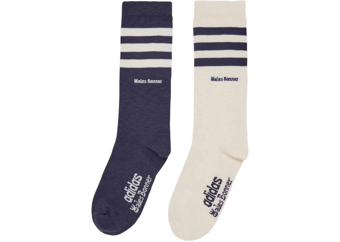 adidas Wales Bonner 3-Stripes Socks Night Navy Chalk White