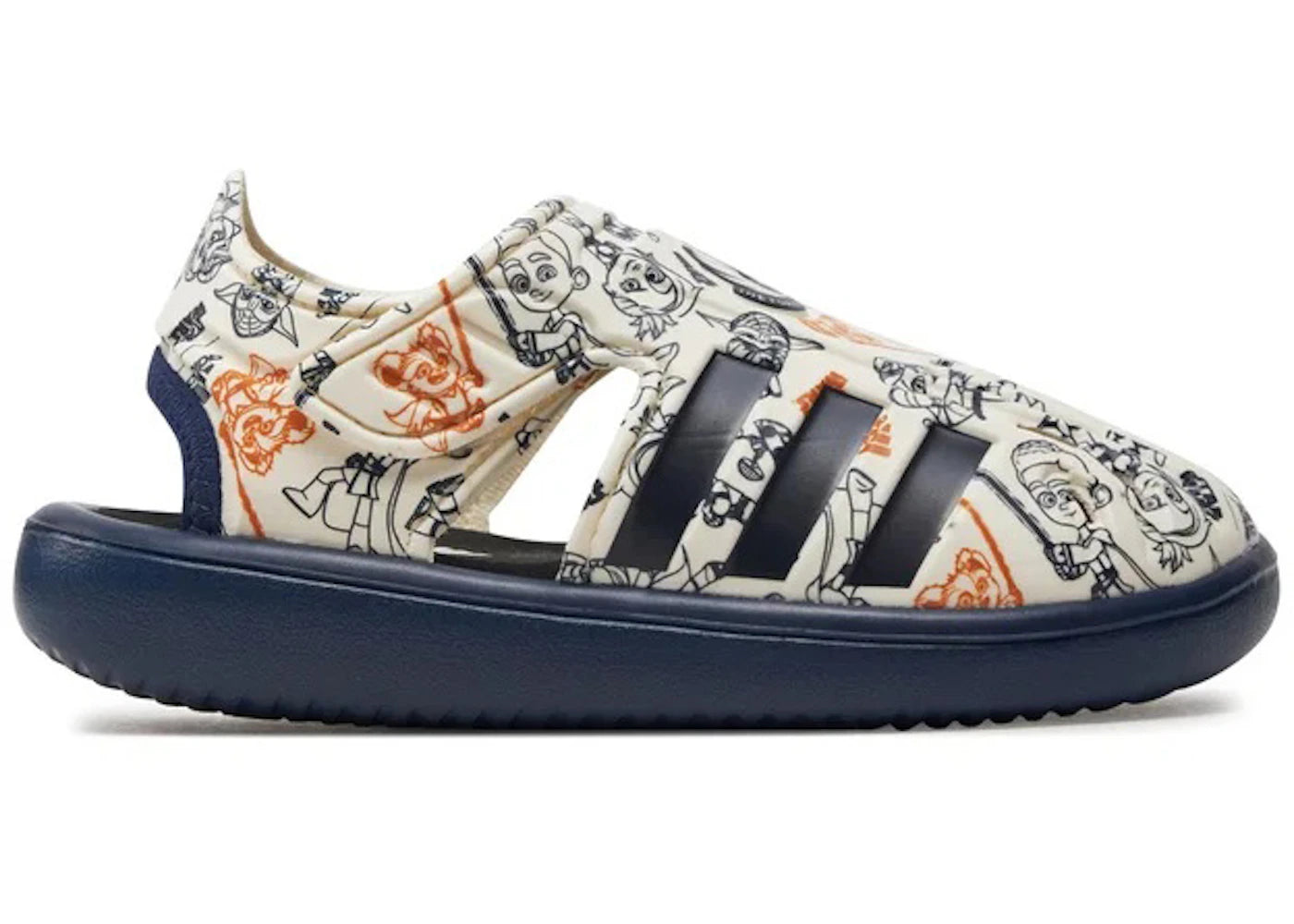 adidas Water Sandals Disney Off White Dark Blue Core Black (PS)