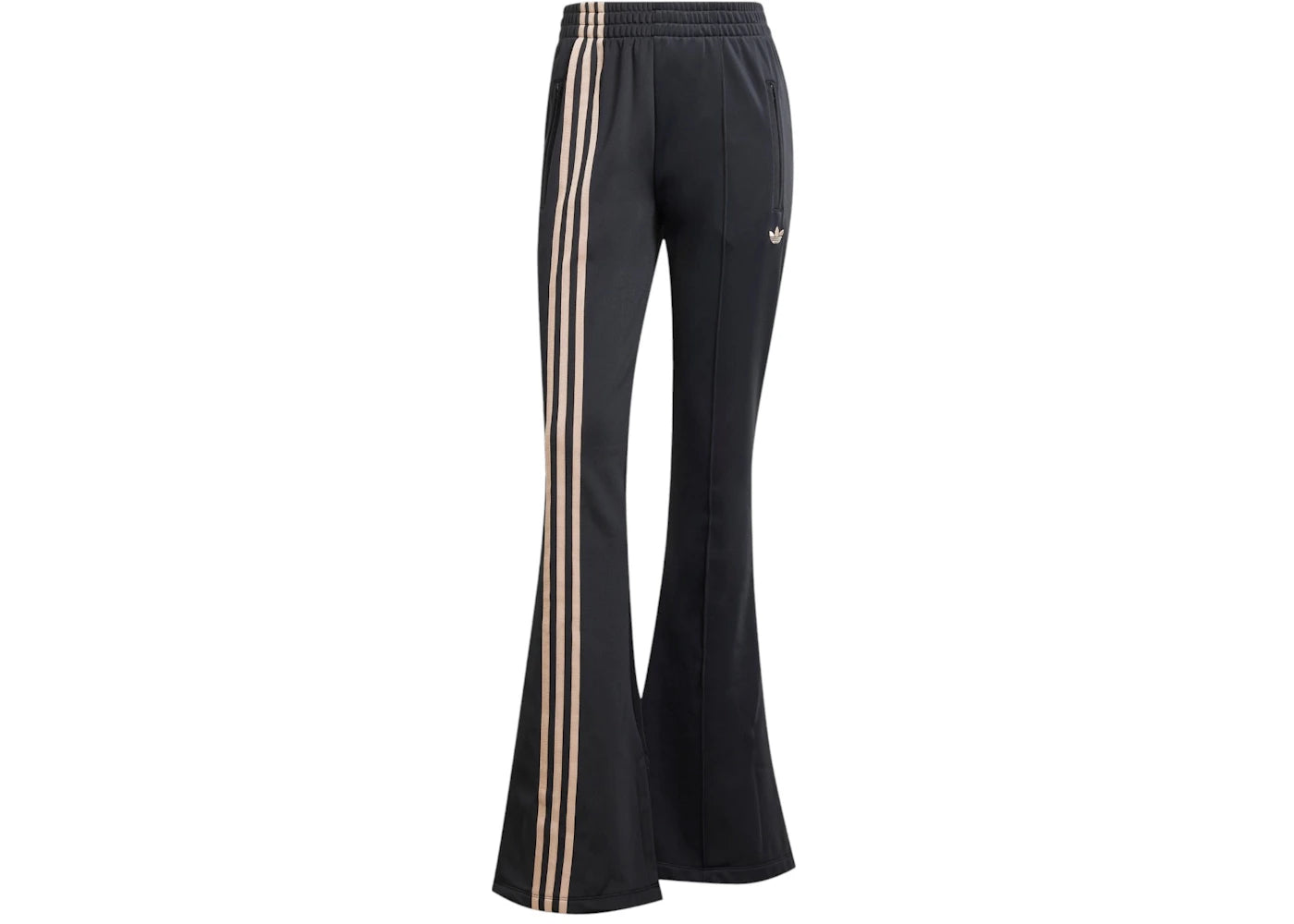 adidas Women's 3-Stripes Flared Firebird Track Pants Black