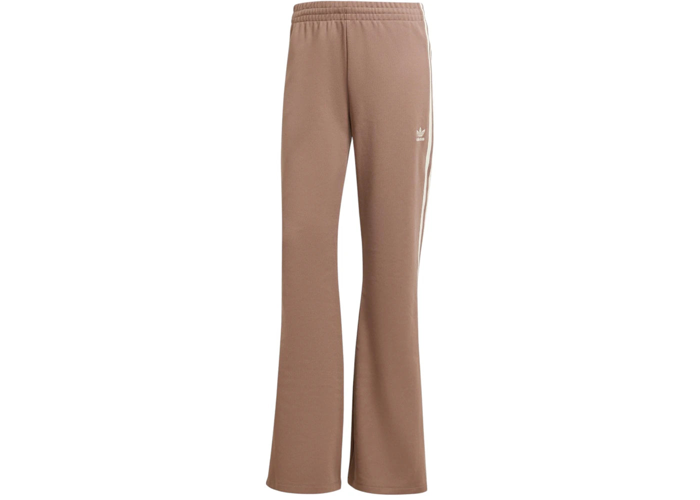 adidas Women's Adicolor 3-Stripes Flared Track Pants Trace Brown