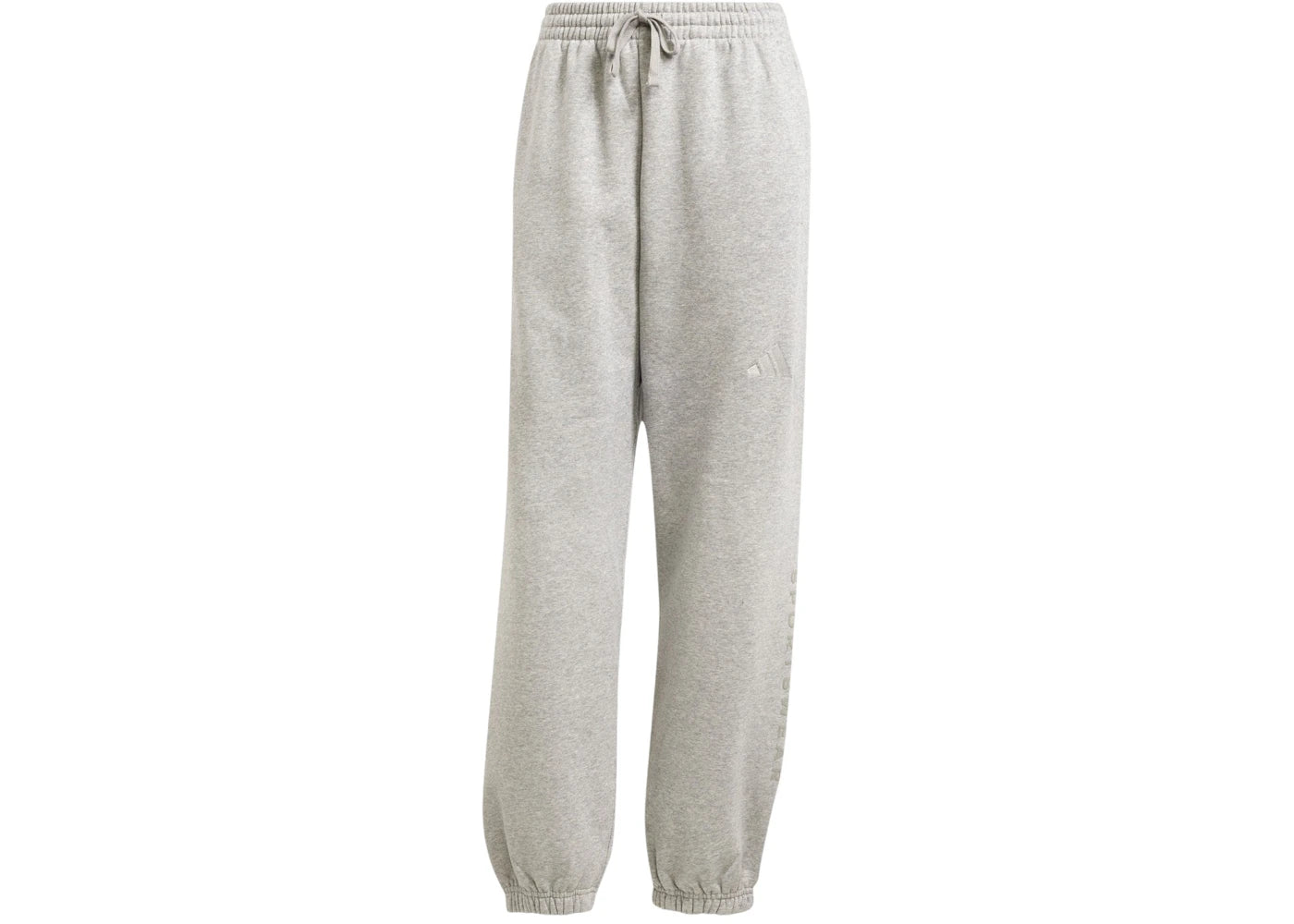 adidas Women's All Szn Fleece Graphic Loose Pant Medium Grey Heather