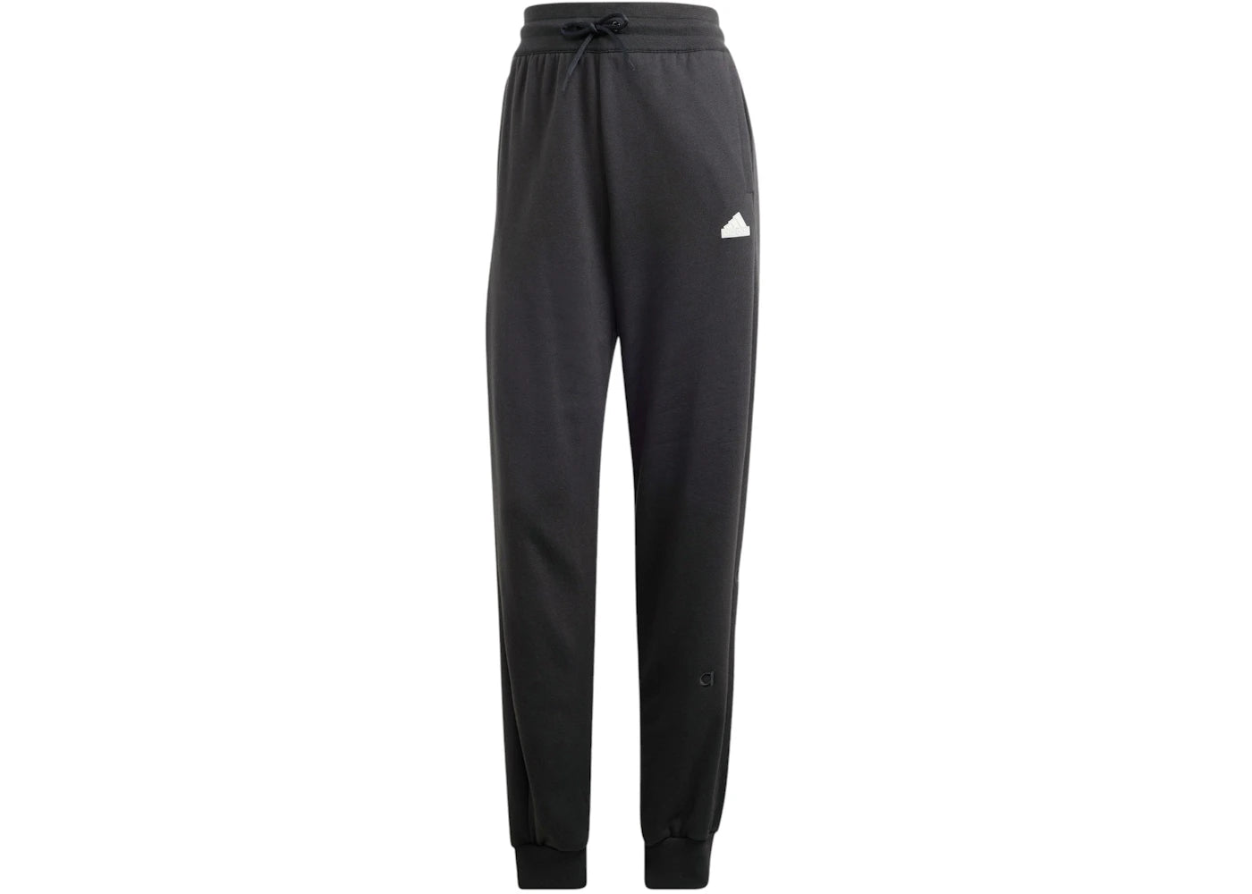 adidas Women's Embroidered French Terry Loose Pant Black