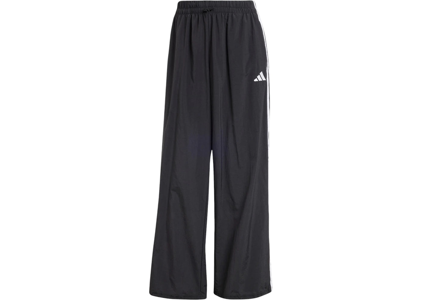 adidas Women's Essentials 3-Stripes Lifestyle Woven Parachute Tracksuit Bottoms Black/White