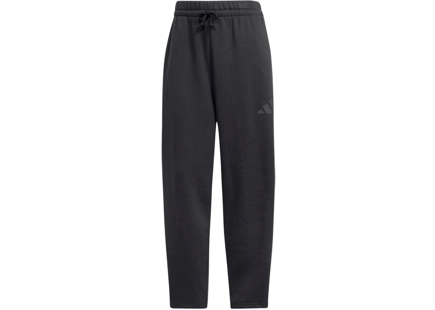 adidas Women's Essentials Contemporary Logo Fleece Barrel Pants Black