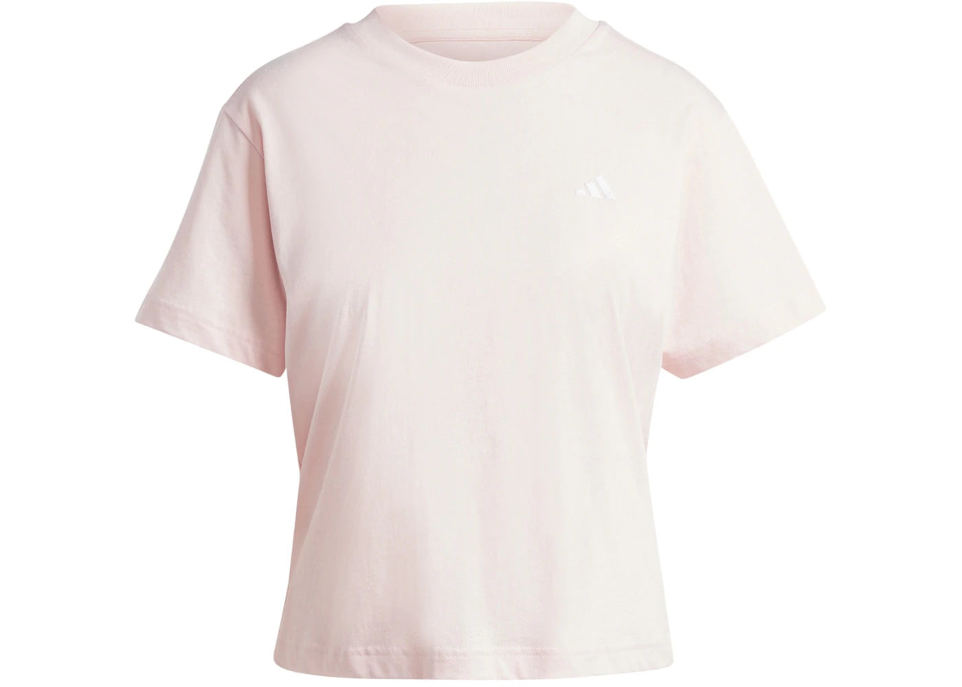 adidas Women's Essentials Small Logo T-Shirt Sandy Pink