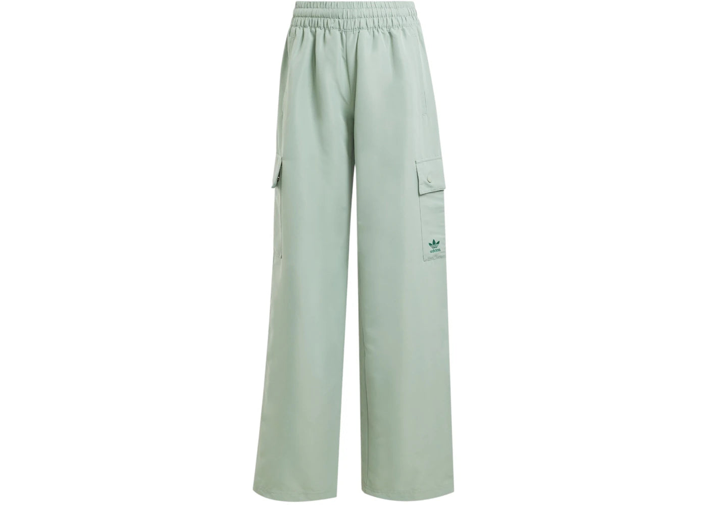 adidas Women's Essentials Woven Cargo Pant Silver Green