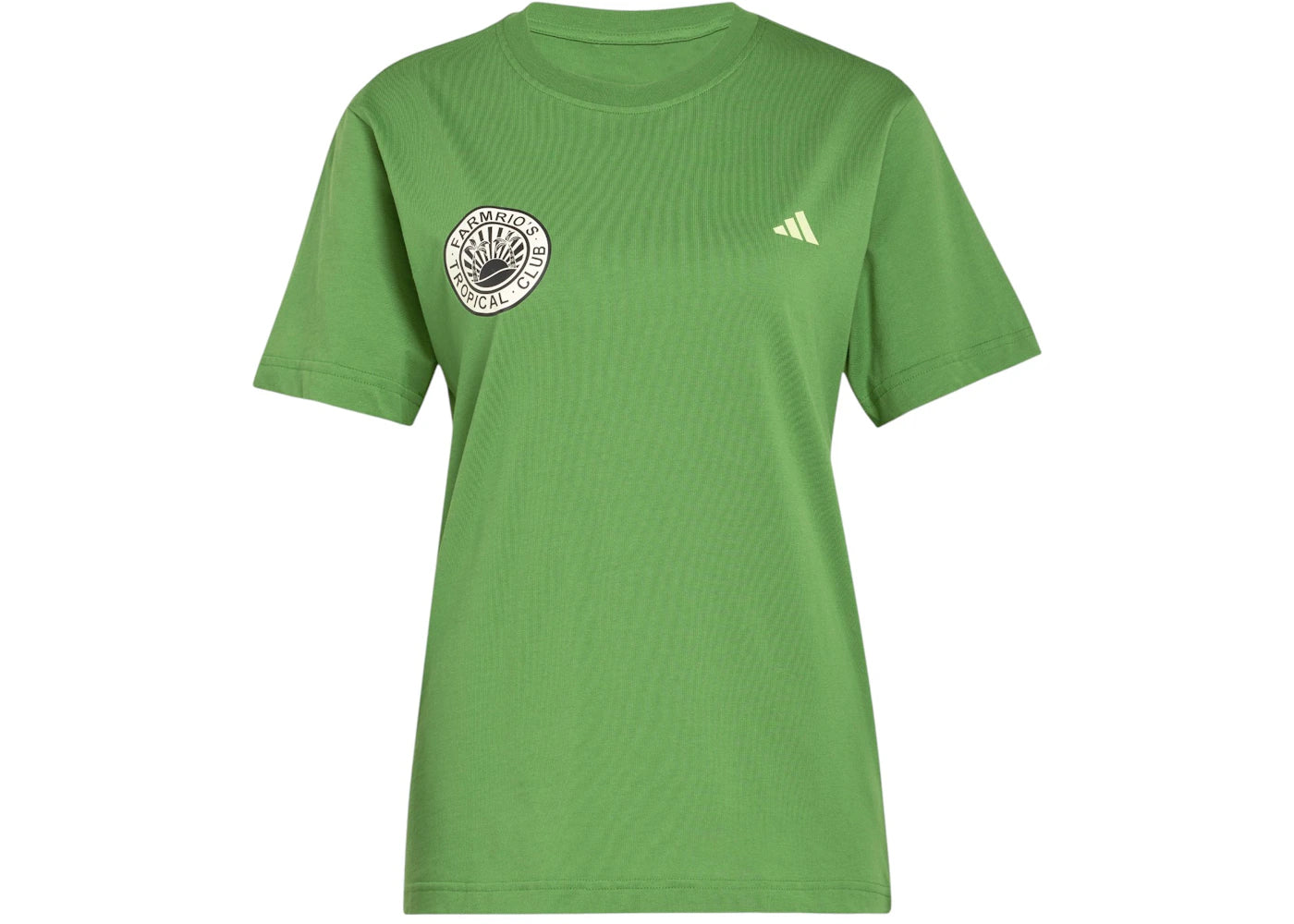 adidas Women's Farm Graphic T-Shirt Crew Green