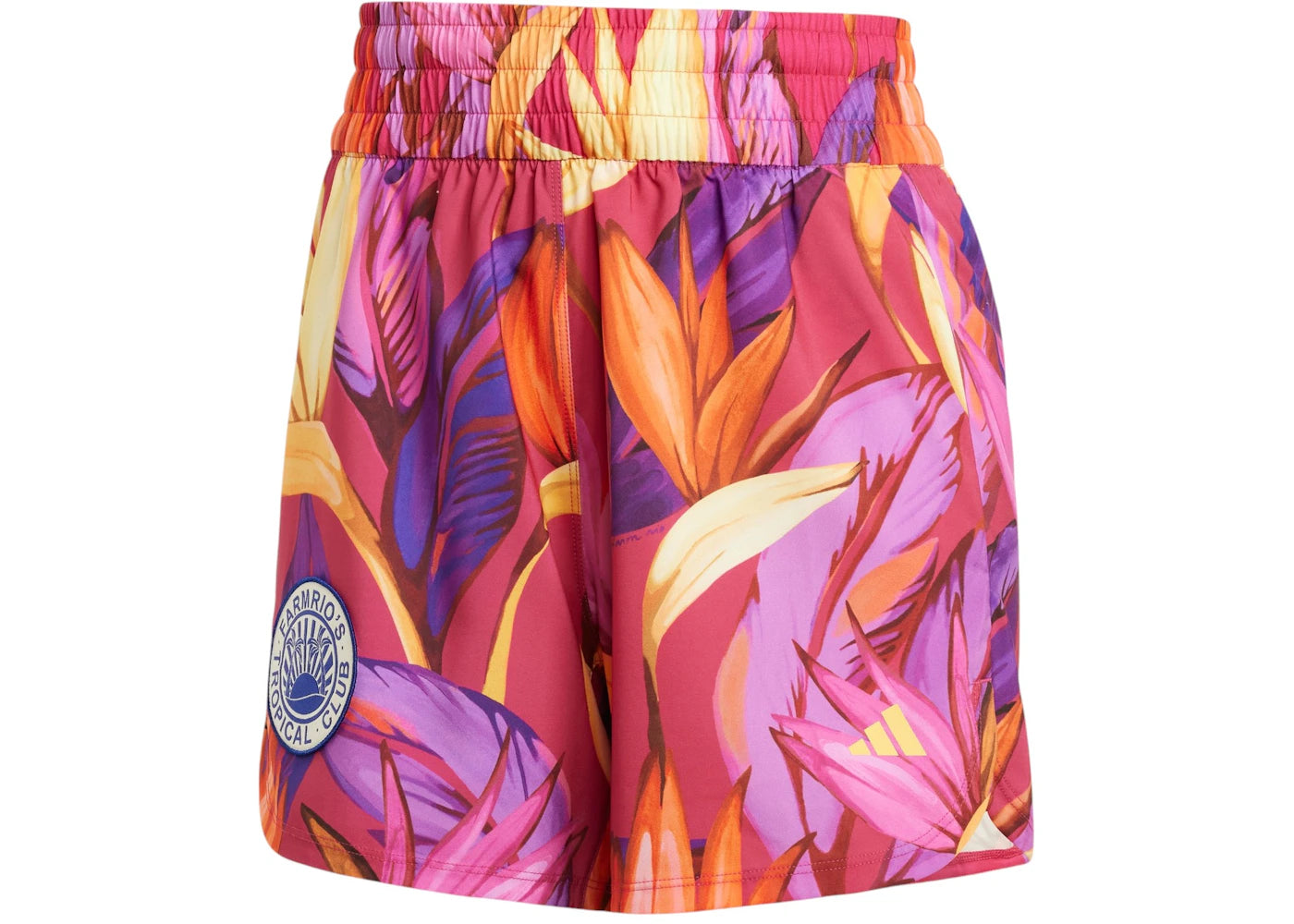 adidas Women's Farm Rio Pacer Shorts Bold Pink/Spring Yellow/Lucid Fuchsia