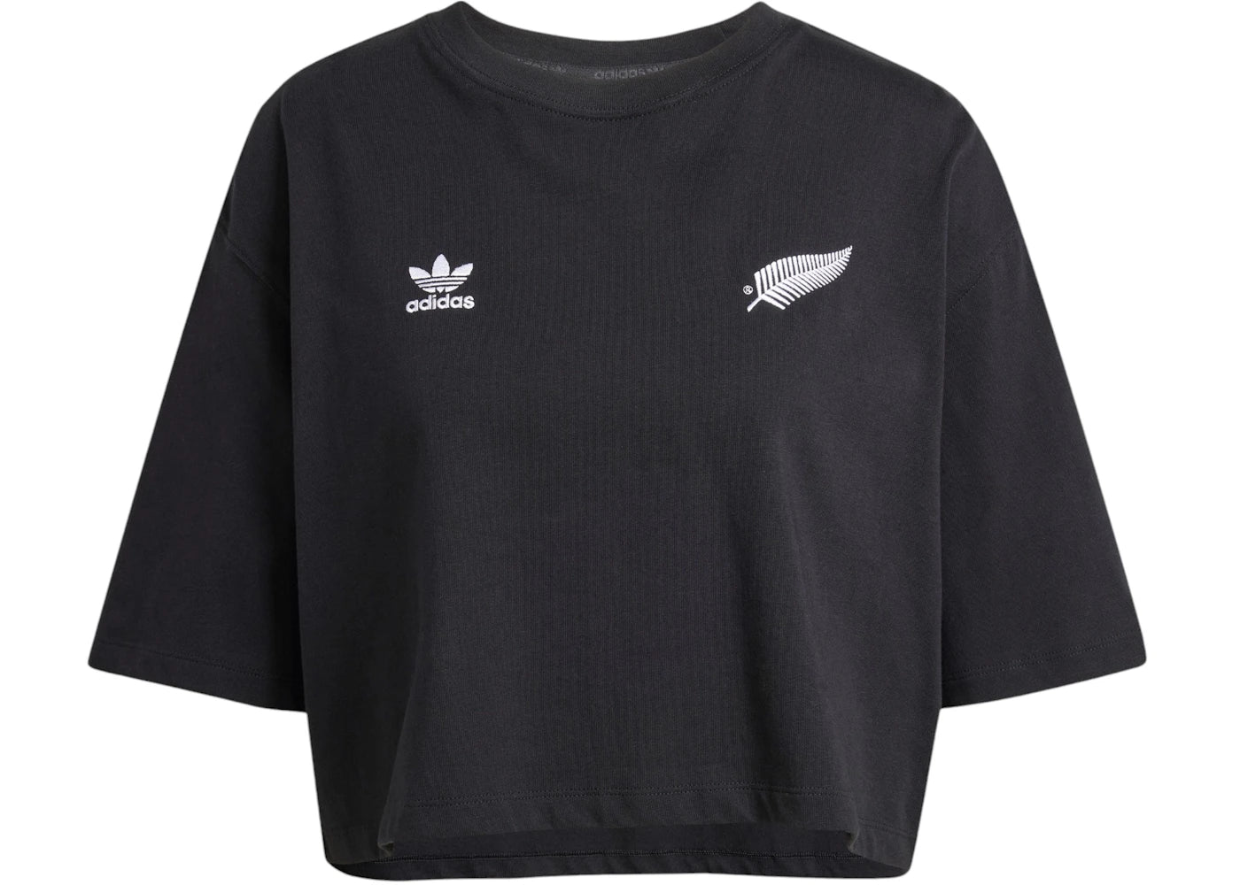 adidas Women's Ferns Essentials Crop T-Shirt Black