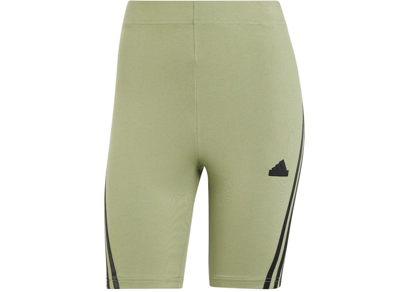 adidas Women's Future Icons 3-Stripes Bike Shorts Tent Green