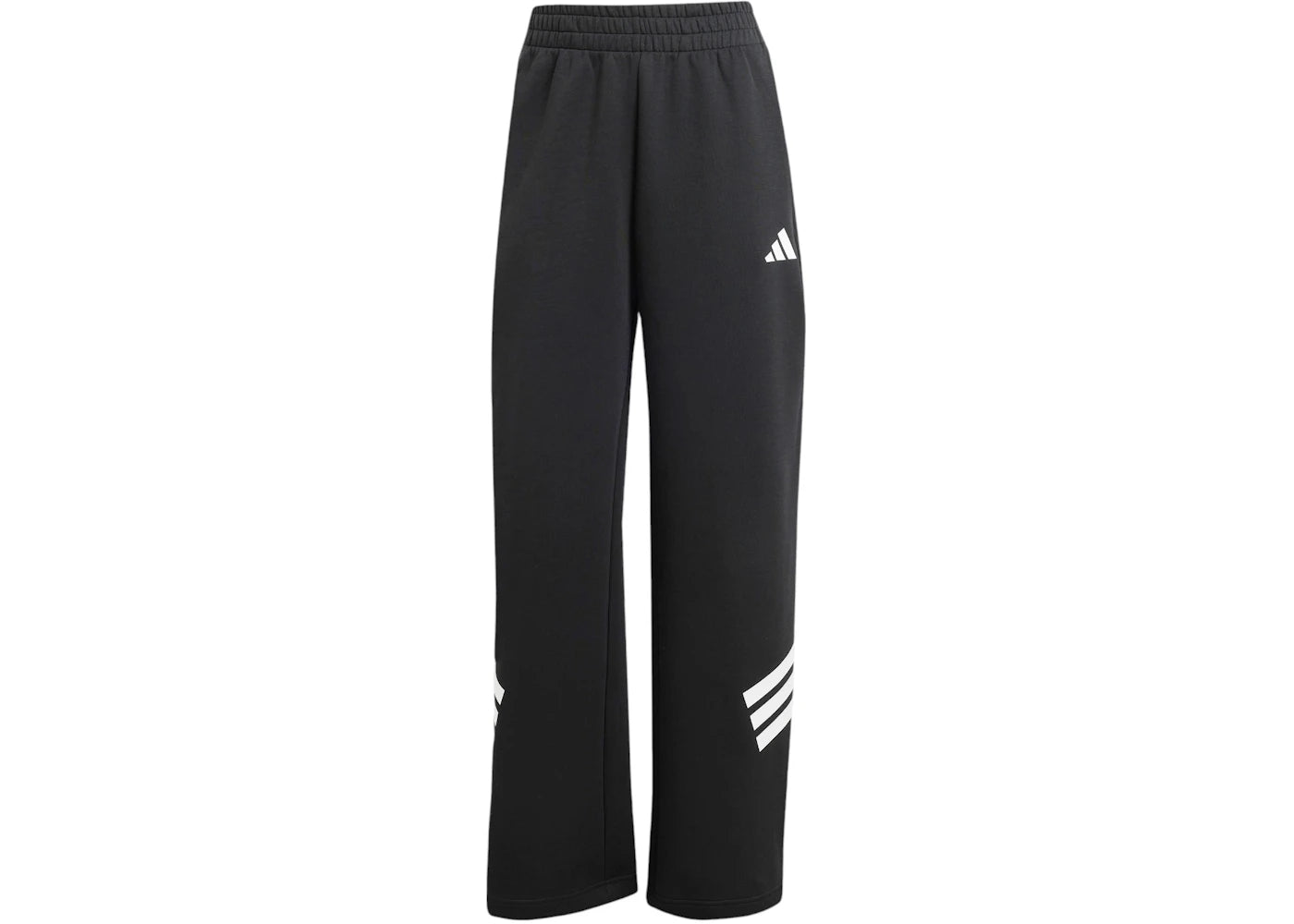 adidas Women's Future Icons 3-Stripes Open-Hem Tracksuit Bottoms Black