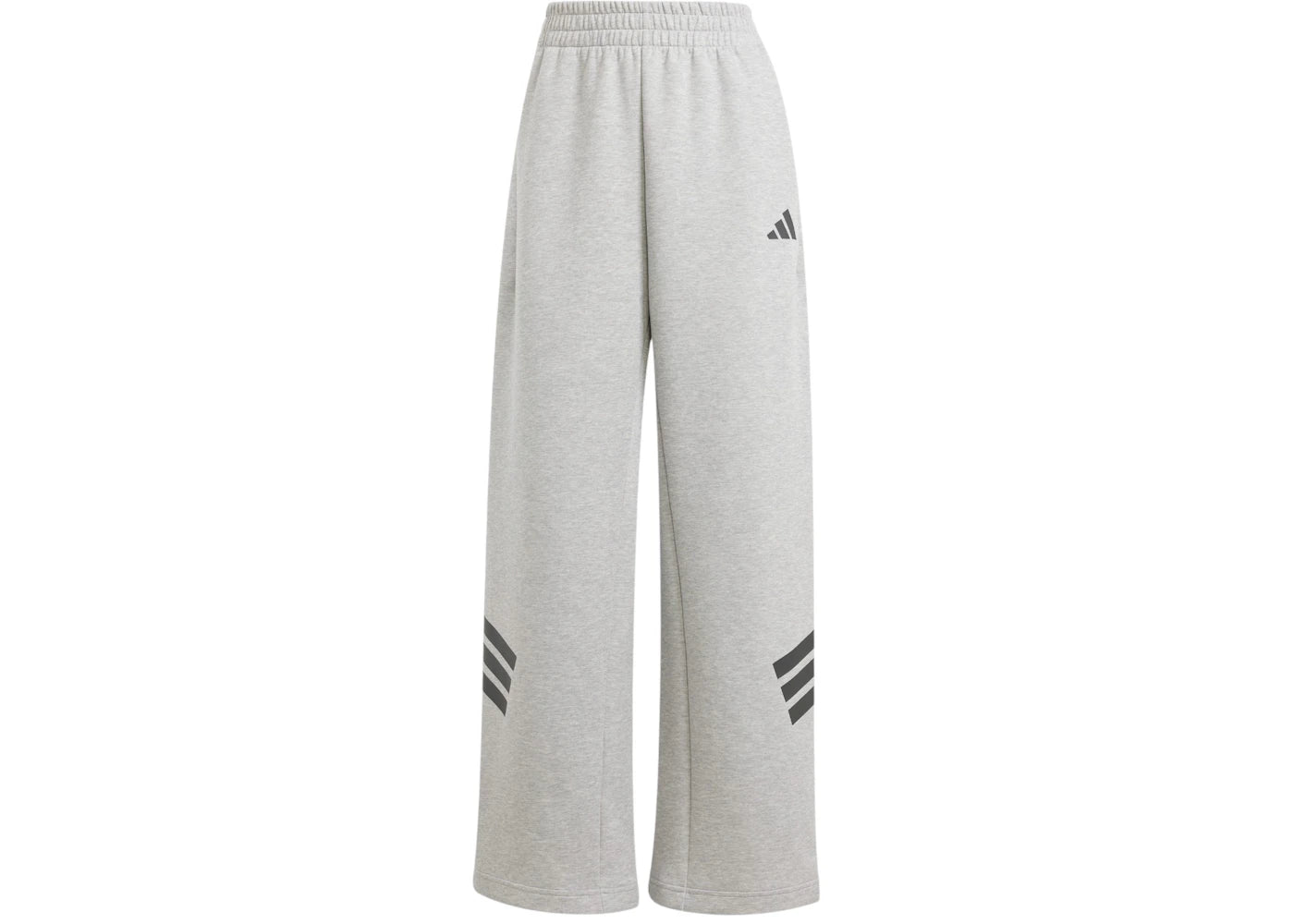adidas Women's Future Icons 3-Stripes Open-Hem Tracksuit Bottoms Medium Grey Heather
