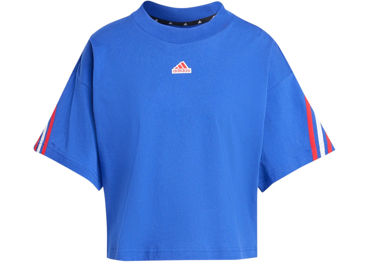 adidas Women's Future Icons 3-Stripes T-Shirt Semi Lucid Blue