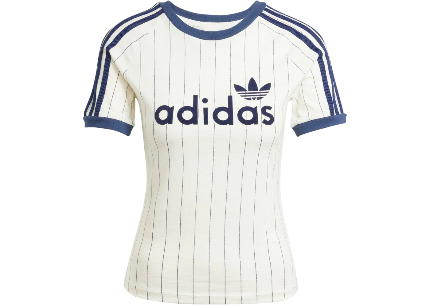 adidas Women's Linear Graphic Cali Tee Off White/Night Indigo