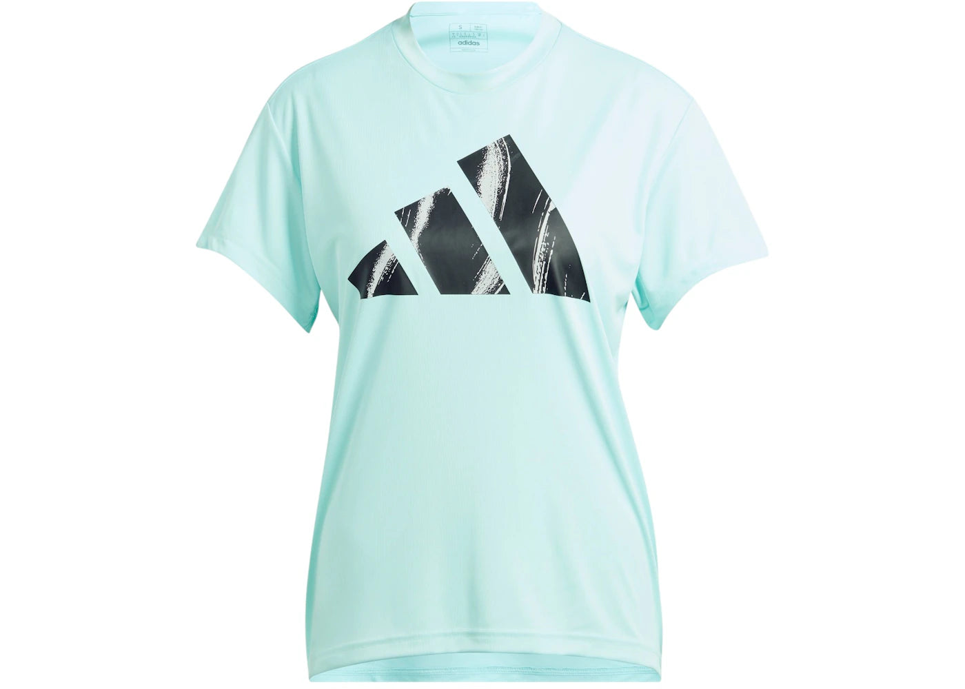 adidas Women's Run It Brand Love T-Shirt Semi Flash Aqua
