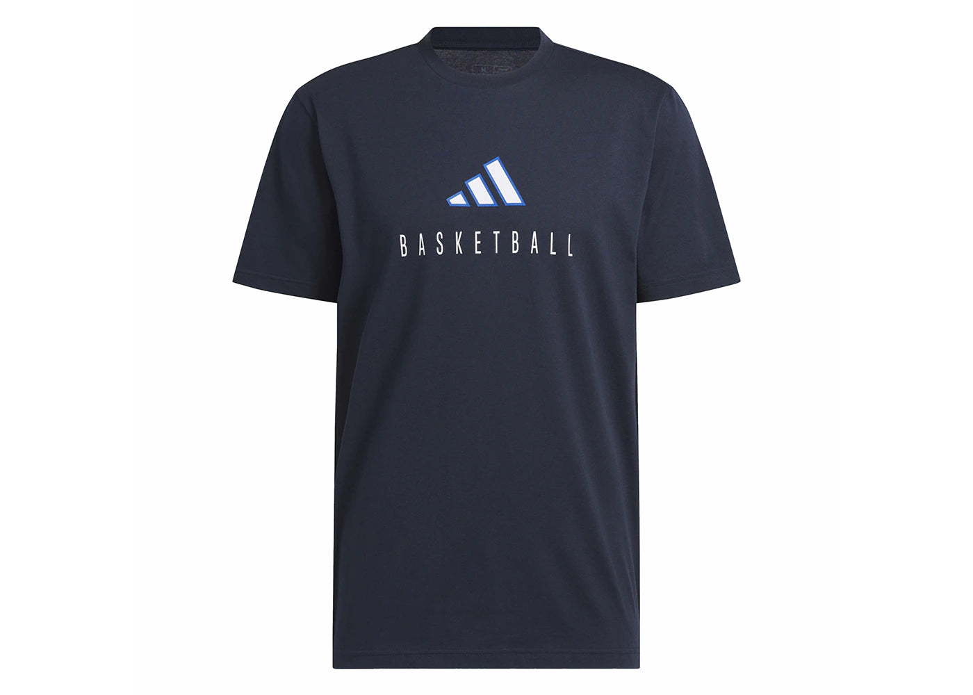 adidas Worldwide Hoops Logo Performance Graphic Tee Legend Ink