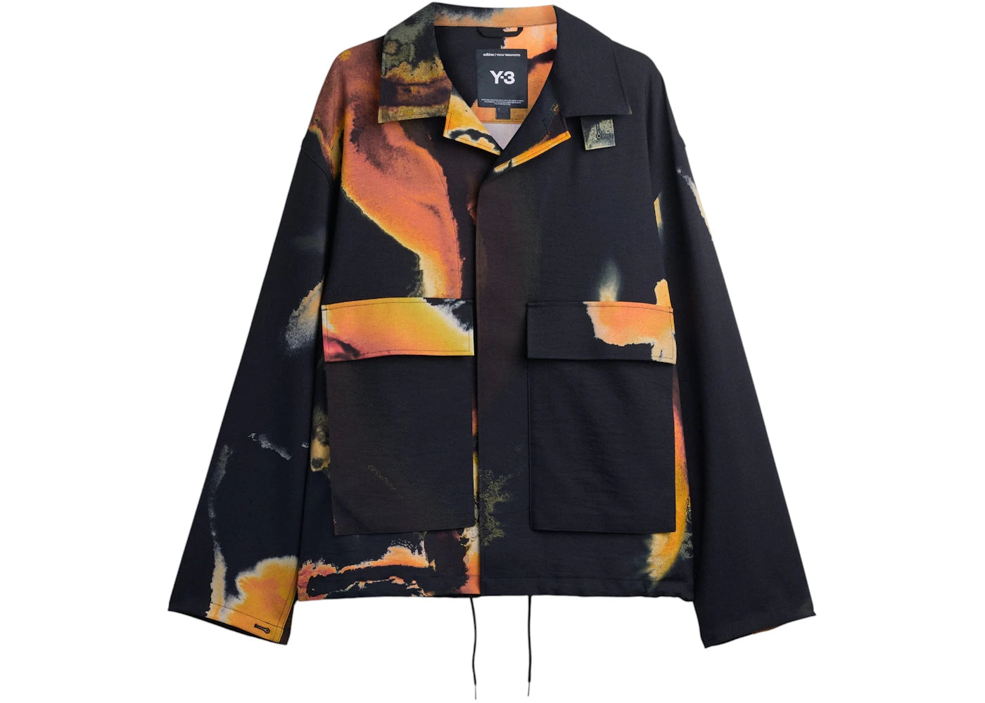 adidas Y-3 Aop Uniform Coach Jacket Black Multicolor