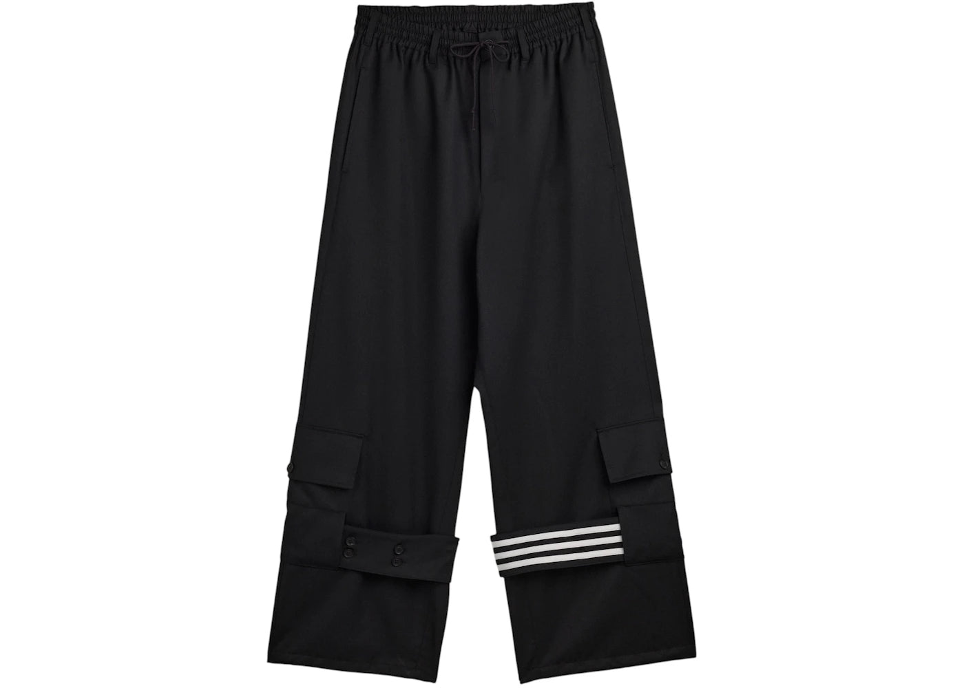adidas Y-3 Refined Wool Cargo Tracksuit Pants Black