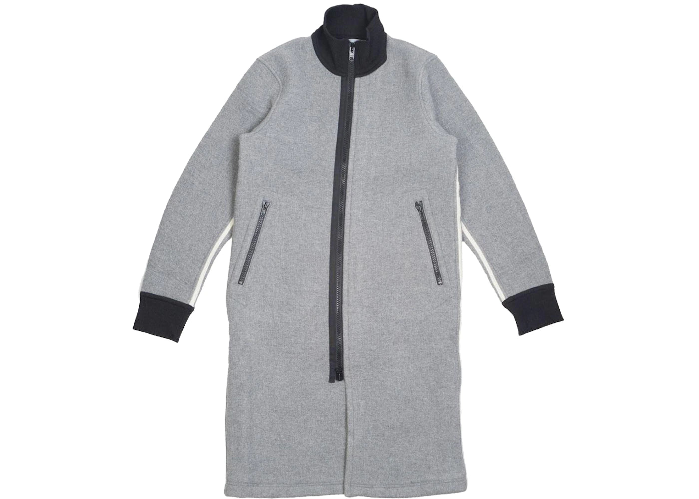 adidas Y-3 Spacer Wool Coat Gray/Off White