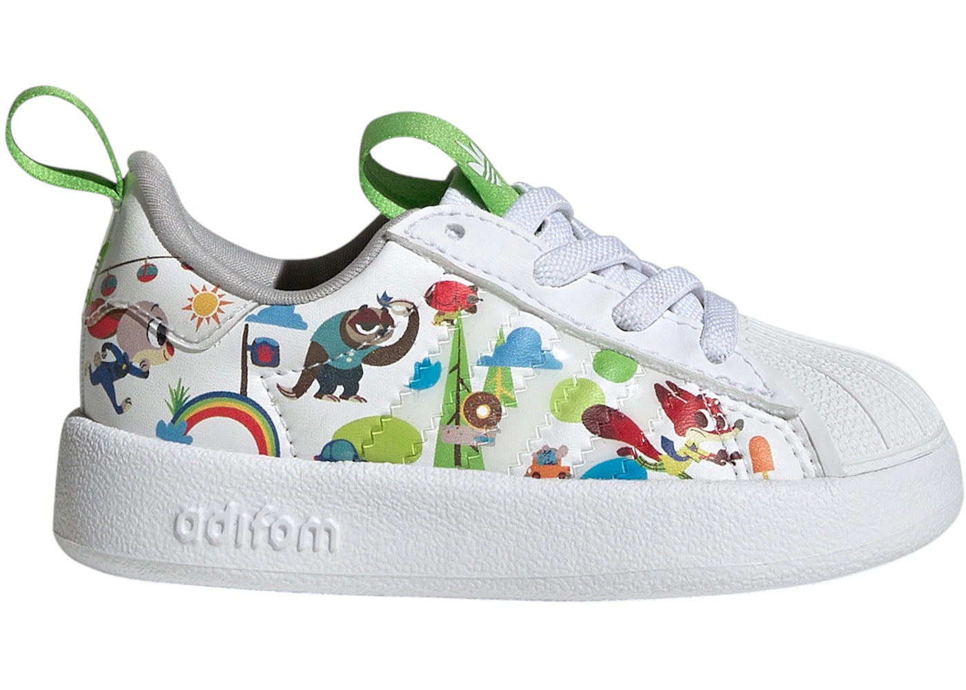 adidas adiFOM Superstar 360 Disney Cloud White Grey Two Semi Lucid Lime (TD)